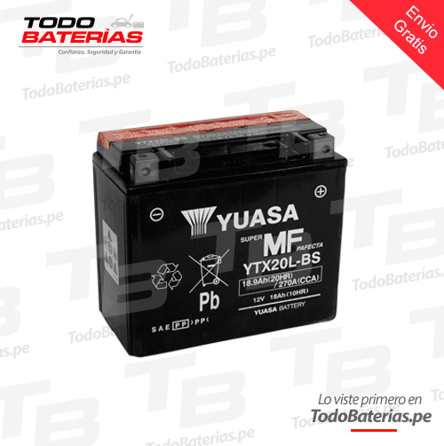 Batería para Motos Yuasa YTX20L-BS