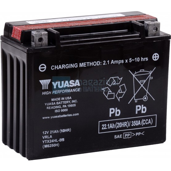 Batería para Motos Yuasa YTX24HL-BS