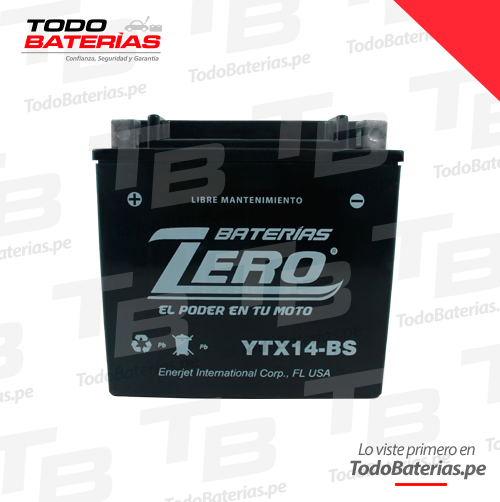 Batería para Motos Zero YTX14-BS FP