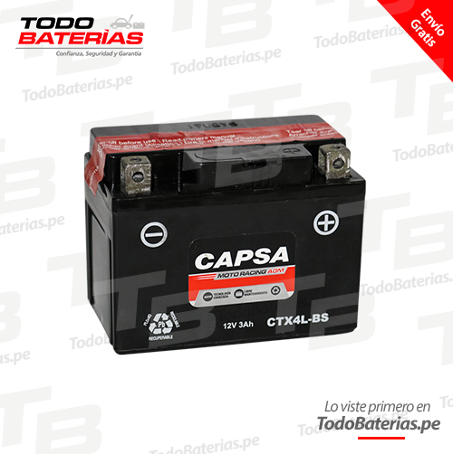 Batería para Motos Capsa CTX4L-BS