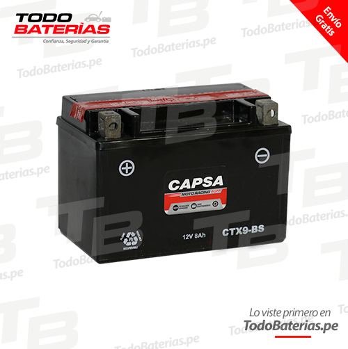Batería para Motos Capsa CTX9-BS