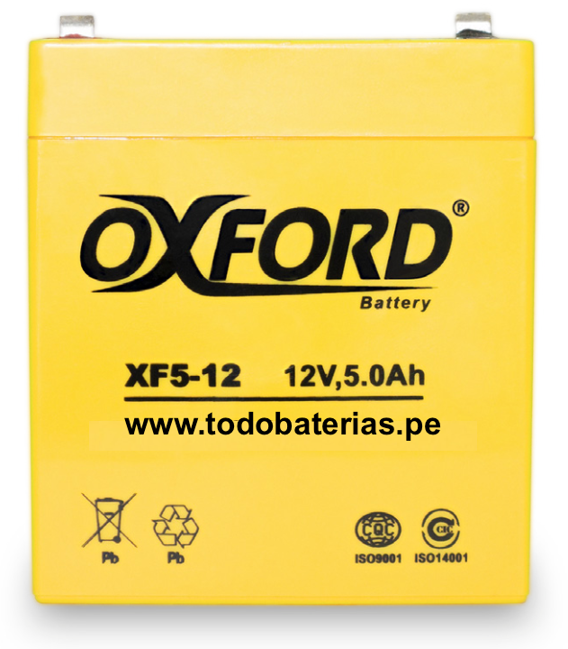 Batería para UPS Oxford XF5-12