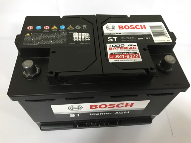 Batería para Carros Bosch DIN LN3 HIGHTEC AGM