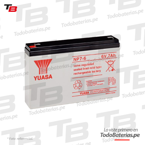 Batería para UPS Yuasa NP7-6
