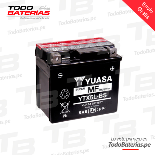 Batería para Motos Yuasa YTX5L-BS