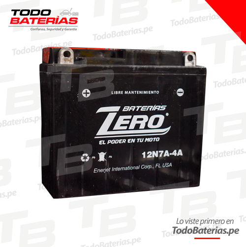 Batería para Motos Zero PREMIUM 12N7A-4A