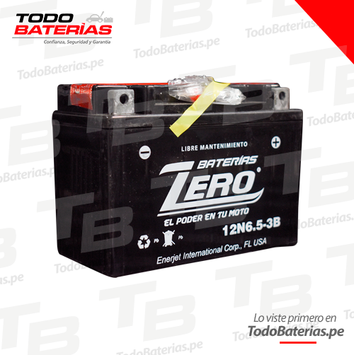 Batería para Motos Zero PREMIUM 12N6.5-3B