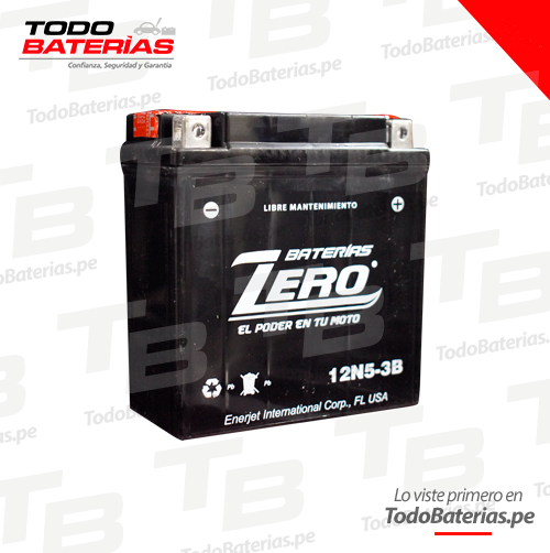 Batería para Motos Zero PREMIUM 12N5-3B 