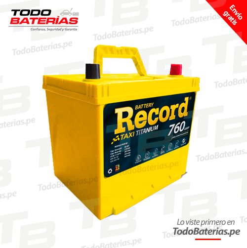 Batería para Carros Record RHK 80 TAXI