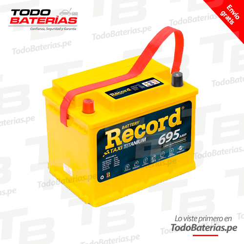 Batería para Carros Record RW 70 PI TAXI TITAMIUM