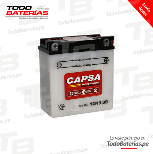 Batería para Motos Capsa 12N5-3B