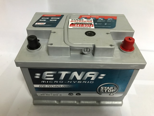 Batería para Carros Etna L2B START STOP - Todo Baterías Perú, Instalación  de Baterías a domicilio